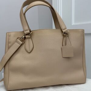 ESCADA Nude Leather Tote Bag – Brand New, Never Worn – $795 Retail
